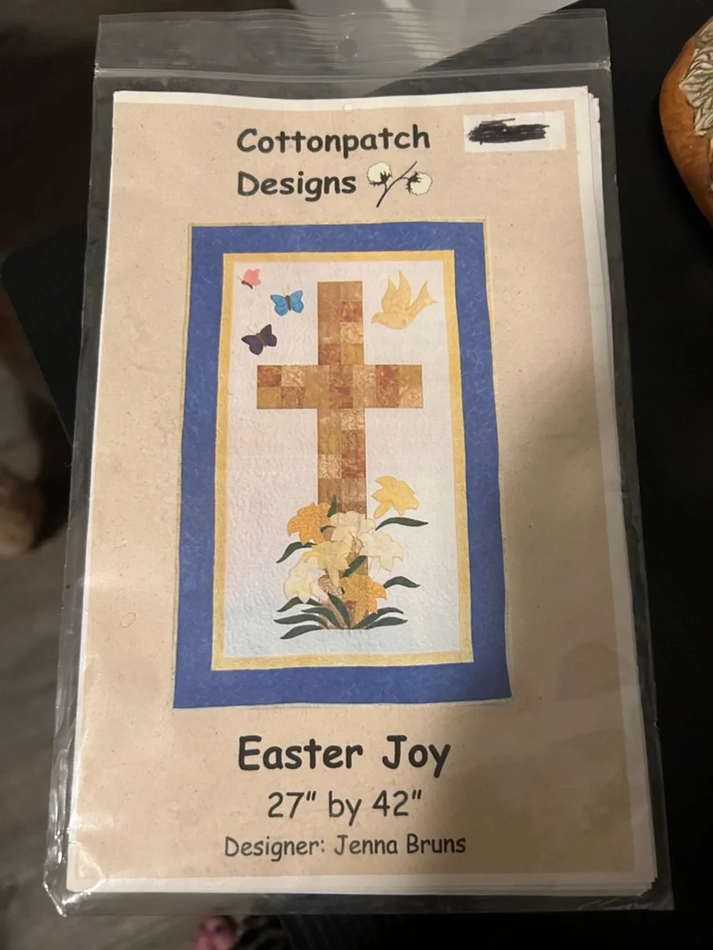 Easter Joy Wall Tapestry - Blue and Yellow
